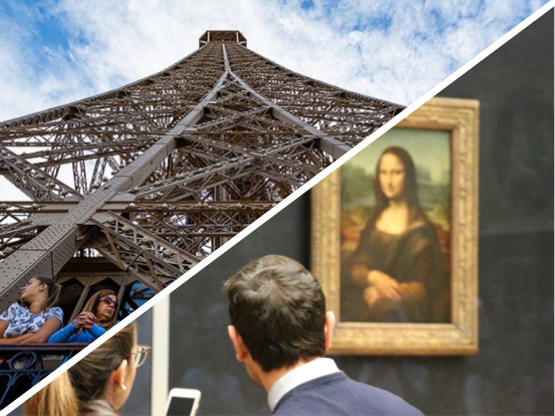 Louvre Museum and Eiffel Tower Combo Tour with Seine River Cruise