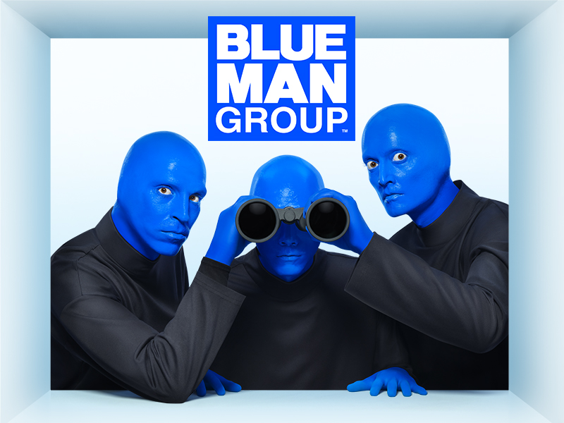 Blue Man Group Tickets in Vegas for Music & Comedy Fusion 